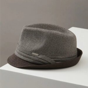 Spring and summer new gift hat male gentleman middle-aged elderly small eaves cool handsome fashion casual big circumference