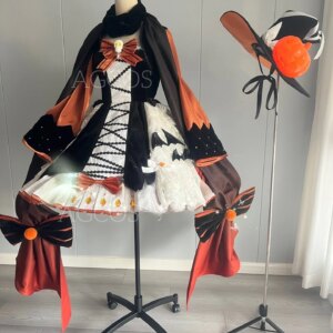 AGCOS Customized Mikku Halloween Cosplay Costume Mikuu Uniforms Dress Anime Costumes Cosplay