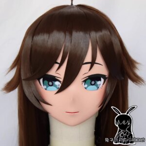 (RB04024)Customize Lockable Full Head Resin Cartoon Cosplay Japanese Character Anime Role Play Kigurumi Mask With Back Shell