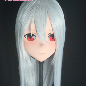 Customize Character Female/Girl Resin Kig Full Head With Lock Anime Cosplay Japanese Anime Kigurumi Mask