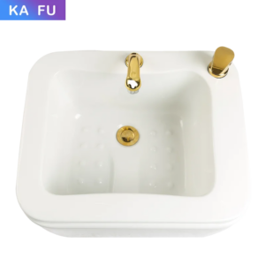 Luxury Foot Bath Basin for Soaking Feet,Pedicure Foot Spa, Acrylic Bucket with Shower and Faucet , feeting Soak Tub