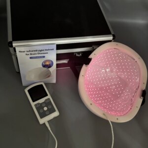 ZJZK 15W Alzheimer Therapy Photobiomodulation Helmet Brain Neuromodulator 810nmx280diodes Cerebral Infarction Mental Disorders
