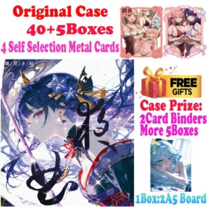 2025 Lastest A5 Size Nocturne Waifu Collection Trading Card Board Raiden Ganyu Trading Playing Artboard TCG Toys Hobby Gift