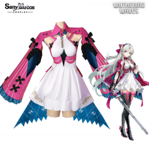 SanyMuCos Carlotta Cosplay Costume Game Wuthering Waves Cosplay Halloween Dress Birthday Gift Comic-Con Outfit Women Dress