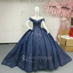 Quinceanera Dresses Embroidered Long Off Shoulder Dress Paired With Ball Gown Layered Skirt vestidos de 15 años quinceañeras