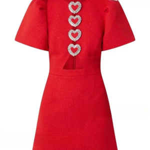 Little Daisy CustomizedEvening Dress For Sexy Women Vestidos de festa Elegant Crystal Crepe Floor-Length Lantern Sleeve Cocktail