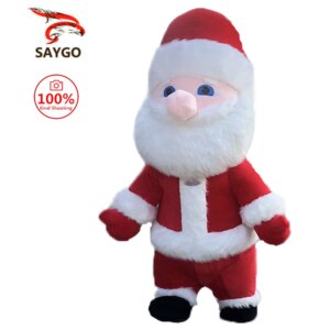 SAYGO Inflatable Santa Claus Snowman Mascot Costume Adult Fancy Dress Christmas Party kawaii Mascot Costume Carnival Costumes