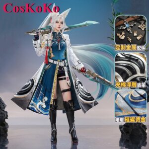 CosKoKo Feixiao Cosplay Game Honkai: Star Rail Costume Gorgrous Sweet Elegant Combat Uniforms Halloween Party Role Play Clothing