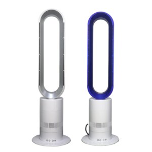 Guangdong space air cooler leafless pedestal fan electric portable heating Tower bladeless Heater