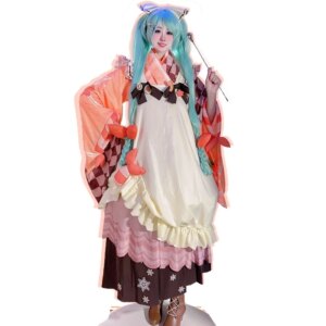 Women Cute Dress Cosplay Costume Japanese Kimono For Snow Miku 2024 Halloween Uniforms Party Outfits Anime Clothing Custom Made