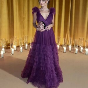 Classic Evening Dresses V Neck A Line Sleeveless Floor Length Fit Formal Event Fashion Wedding Celebrity Prom Party Gowns 2025