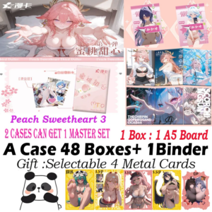 New A5 Size Card ” Peach SweetHeart ” Hobby Waifu Collection Board Game Trade Card CCG Booster Box Master Set Board Toys Gift