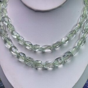 green Crystal faceted baroque 10/14mm  Wholesale for DIY  jewelry necklace 38cm LOOSE BEADS nature