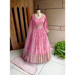 Designer Gown Heavy Velvet with Dupatta Indian Pakistani Women Salwar Suit Wear
