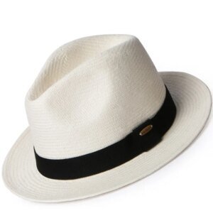 White hat hand-woven sun-protective large and small headband top sunshade hat
