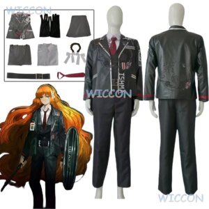 Game Limbus Company Pu Leather Suit Top Pants Ishmael Passabus Cosplay Costume Women Men Halloween Carnival Party Roleplay