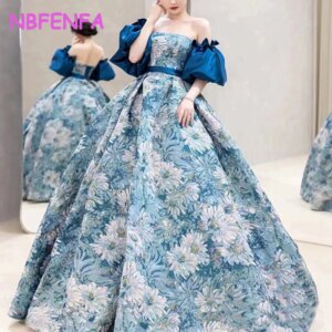 NBFENFA High-end Evening Dresses for Girls Birthday Party Princess Dress Graduation Ceremony Coming of Age Ceremony Gowns