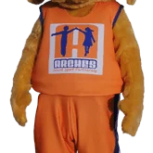 mascot vigorous orange sporty dog puppy Mascot Costume Adult Size Cartoon Character High Qulity Mascotte fancy dress suit 2348