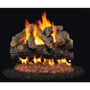 RH Peterson Real Fyre Gnarled Split Oak Vented Gas Log Set – 24″