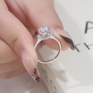 Provence Luxury Round Cut Ring 18KGold IGI EF/VVS 1ct Lab Grown Diamonds Ring for Women Wedding Engagement Personalized Custom