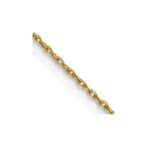 14K.8mm Loose Rope Chain Spring Ring Clasp