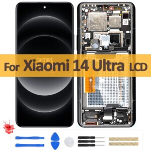 6.73″ AMOLED For Xiaomi 14 Ultra LCD Display Touch Screen Digitizer Assembly For Mi 14Ultra 24030PN60G LCD Replacement