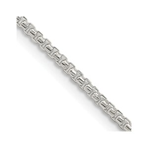 Sterling Silver 1.75mm Diamondcut Round Box Chain
