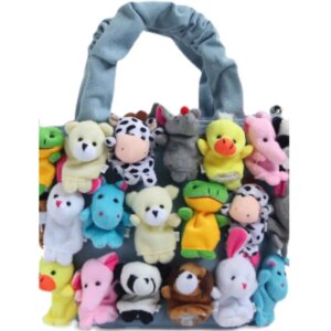 Cartoon BagFashion Animal Cute Bag Niche Design Denim Cute Style Doll Handbag Crossbody Women’s Bag Small Bag