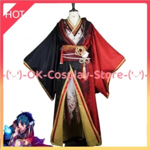 [Custom Made] Game Ensemble Stars Kagehira Mika Cosplay Costume Japanese Kimono Suit Halloween Carnival Uniforms Anime Clothing