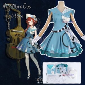Barcarola Cosplay Anime Game Reverse: 1999 Costume Barcarola Blue Princess Lolita Dress Anime Outfits Wig Prop Role-play Suits