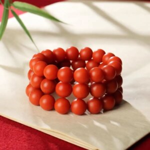 UMQ Natural south red persimmon red full color full meat men and women’s prayer beads bracelets wenwan bracelet jewelry.