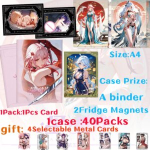 New A5 Size Card Beyond the Stars 5 Hobby Spicy Waifu Board Doujin Booster Box Hutao Ganyu Rare Card Toy Gift