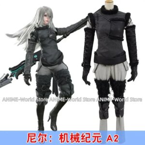 Game NieR:Automata A2 Cosplay Costume Fashion Combat Uniform Comicon Activity Party Role Play Clothing Custom-Make