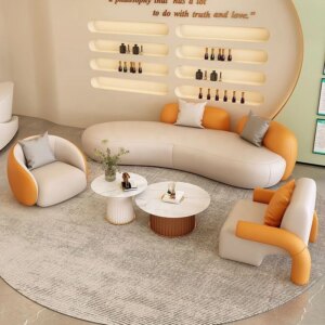 Hot-selling salon waiting sofa Luxury waiting chair Barbershop waiting area Spa massage barbershop  area