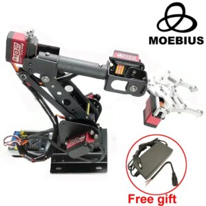 Cheap Assembled Arduino 6 DOF Robot Arm with Digital Servos Gripper Claw Manipulator for STM32/51 Teaching Robotic Kit