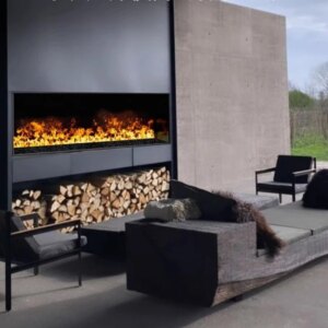 5 Years Warranty builtin 3d electric fireplace with water vapor led with application electricsun mistique large