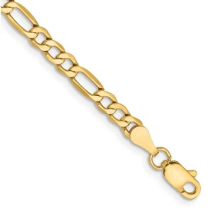 10k 3.5mm SemiSolid Figaro Chain