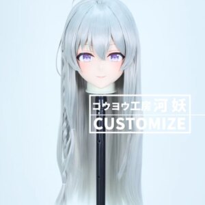 C-4114 Customize Full Head Resin Cartoon Cosplay Japanese Character Anime Role Play Crossdress Kigurumi Mask With Back Shell