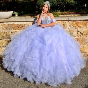 Off the Shoulder Lavender Quinceanera Dresses 2025 bestidos para 15 anos Girl Sweet 16 Dress Pageant Gowns vestidos Customized