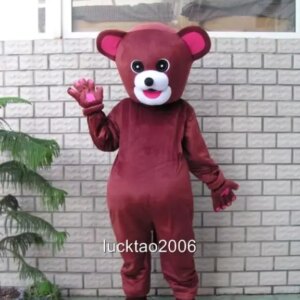 New Adult Best Sale Lovely Bear Animal Cartoon Mascot Costume Christmas Fancy Dress Halloween Mascot Costume