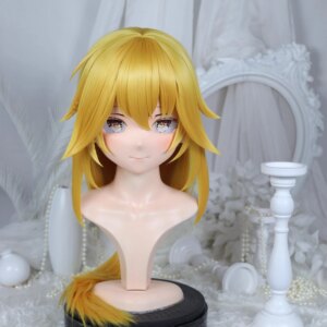 Customize Character Female/Girl Resin Kig Full Head With Lock Anime Cosplay Japanese Anime Kigurumi Mask