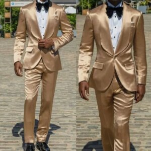 2 Piece Mens Suit Slim Fit Groom Tuxedos Fashion Customized Wedding Formal Occasions Tailor-Made Wear Gentlemen Prom Suits