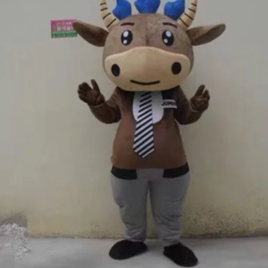 New Adult Hot Sale Foam Cute Cow Cartoon Mascot Costume Plush Christmas Fancy Dress Halloween Mascot Costume
