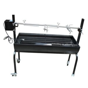 Bbq Islands Black Barrel Type Outdoor Grill Charcoal Barbeque With Trolley