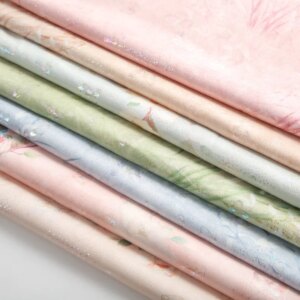 Draping Soft Satin Jacquard Printed Fabric Women’s Clothes Cheongsam Dress Hanfu