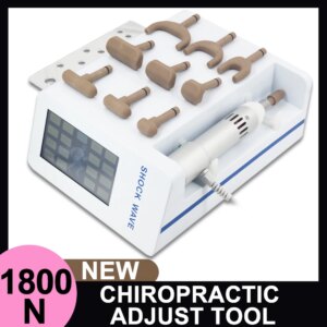 1800N Electric Chiropractic Adjusting Tool Shoulder Muscle Massage Gun Spine Correction Massager Health Care Tool 10 Head Pain