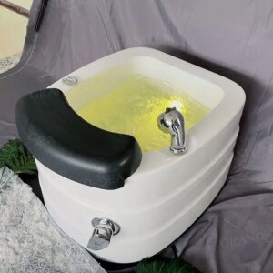 Newest Design Portable Indoor Pedicure Foot Bath Removable Electric Pipeless Jet Foot Spa Pedicure Tub With Double Lights