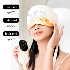 Air Pressure Head Eye Massager Electric Heating Decompression Device Scalp Eye Hot Compress Massager Relax Sleep Stress Relief