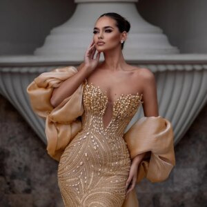 Charming Sweetheart Beaded Evening Dress 2025 Romantic Cape Evening Gown Graceful A-line Shiny Floor-length Dress Customized