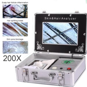 Scalp & Facial Skin Analyzer Machine 200x HD Digital Dermoscopy for Hair Follicle Diagnosis and Skin Health Detection